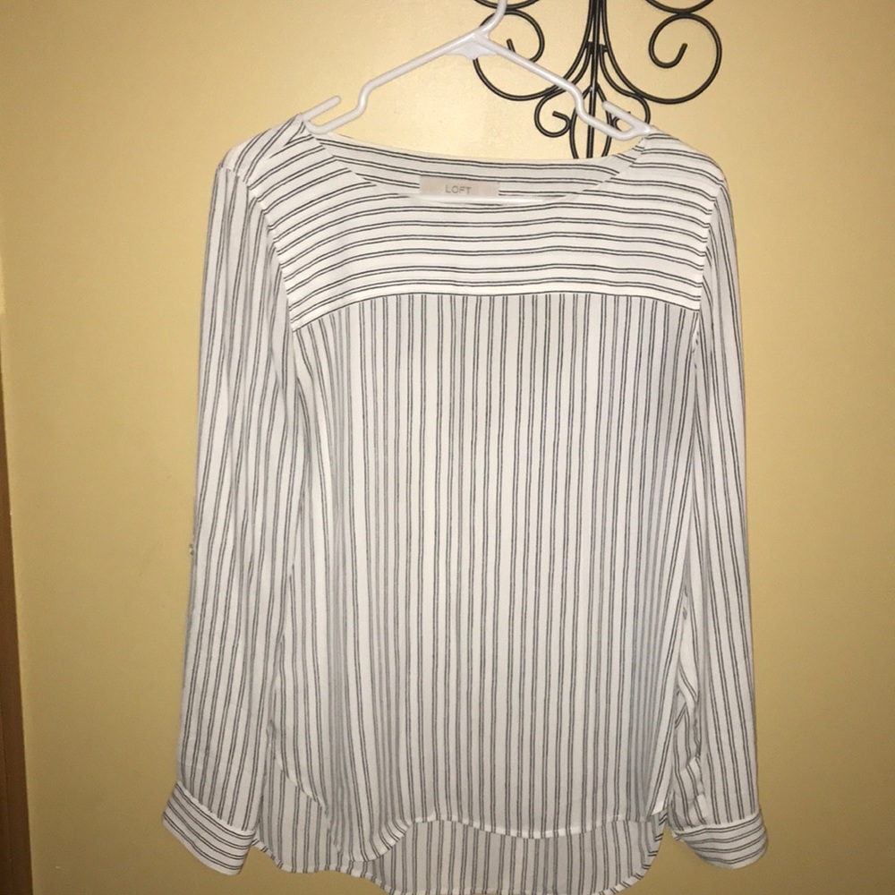 Loft stripped blouse
